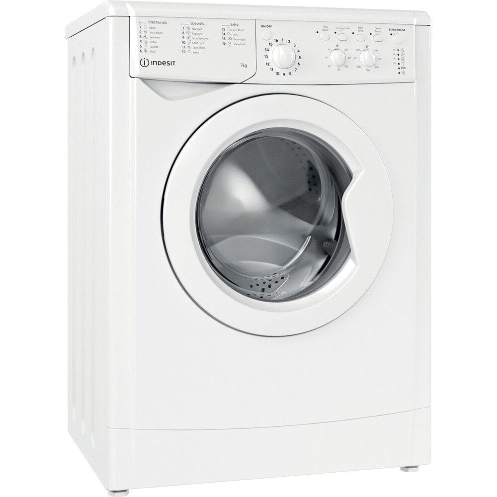 Indesit Eco Time IWC81283WUKN 8Kg Washing Machine with 1200 rpm - White - Atlantic Electrics - 39478076440799 