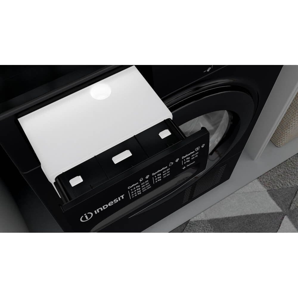 Indesit I2D81BUK 8Kg Freestanding Condenser Tumble Dryer Black | Atlantic Electrics - 39478079815903 