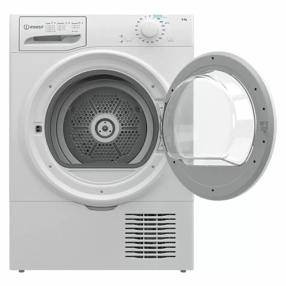 Indesit I2D81WUK 8Kg Freestanding Condenser Tumble Dryer - White | Atlantic Electrics - 39478078537951 