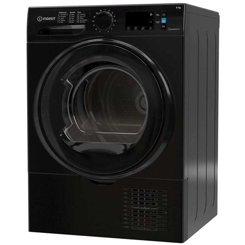 Indesit I3D81BUK 8kg Condenser Tumble Dryer - Black - Atlantic Electrics - 39478080340191 