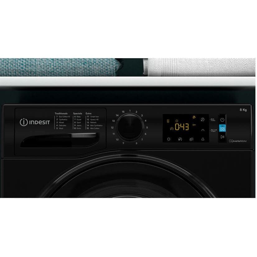 Indesit I3D81BUK 8kg Condenser Tumble Dryer - Black | Atlantic Electrics