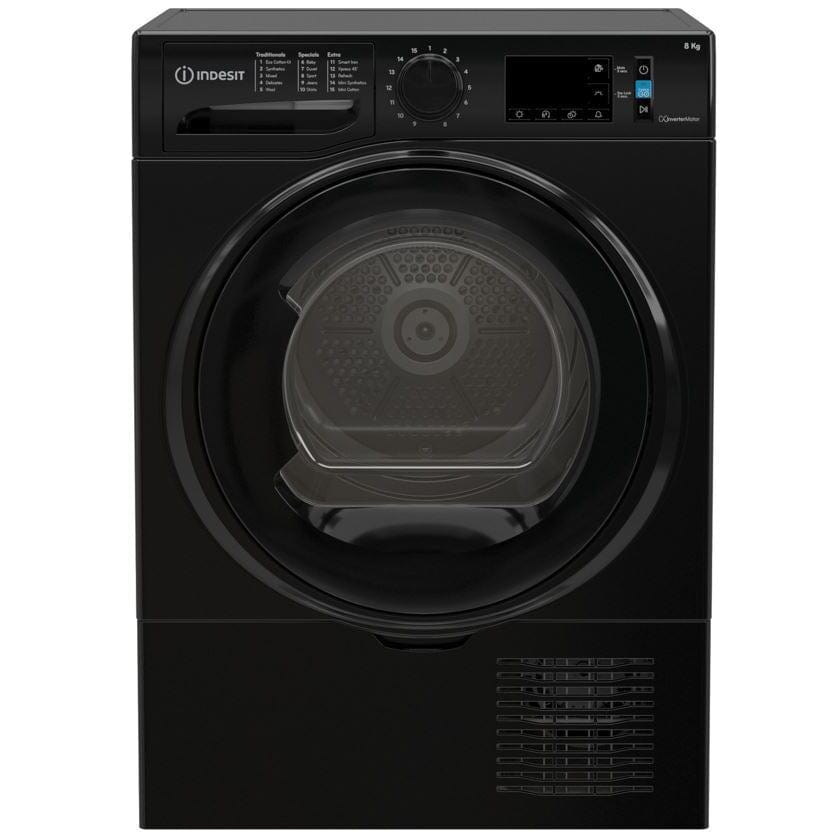 Indesit I3D81BUK 8kg Condenser Tumble Dryer - Black | Atlantic Electrics - 39478080110815 