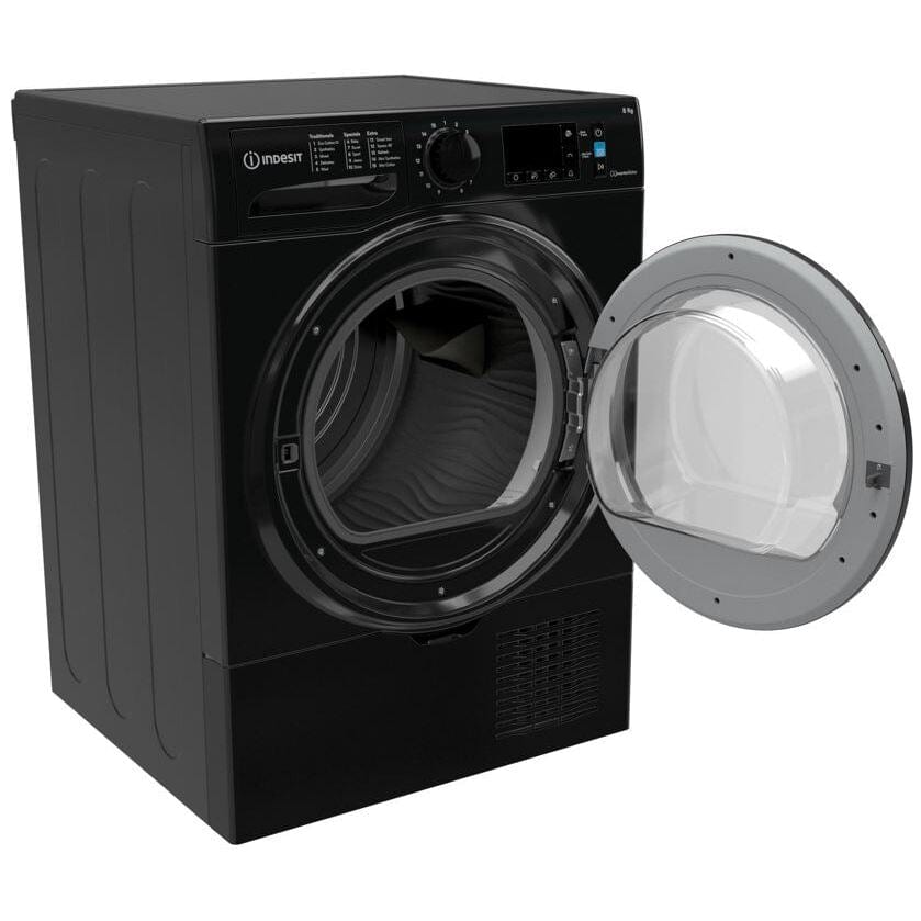 Indesit I3D81BUK 8kg Condenser Tumble Dryer - Black - Atlantic Electrics - 39478080241887 