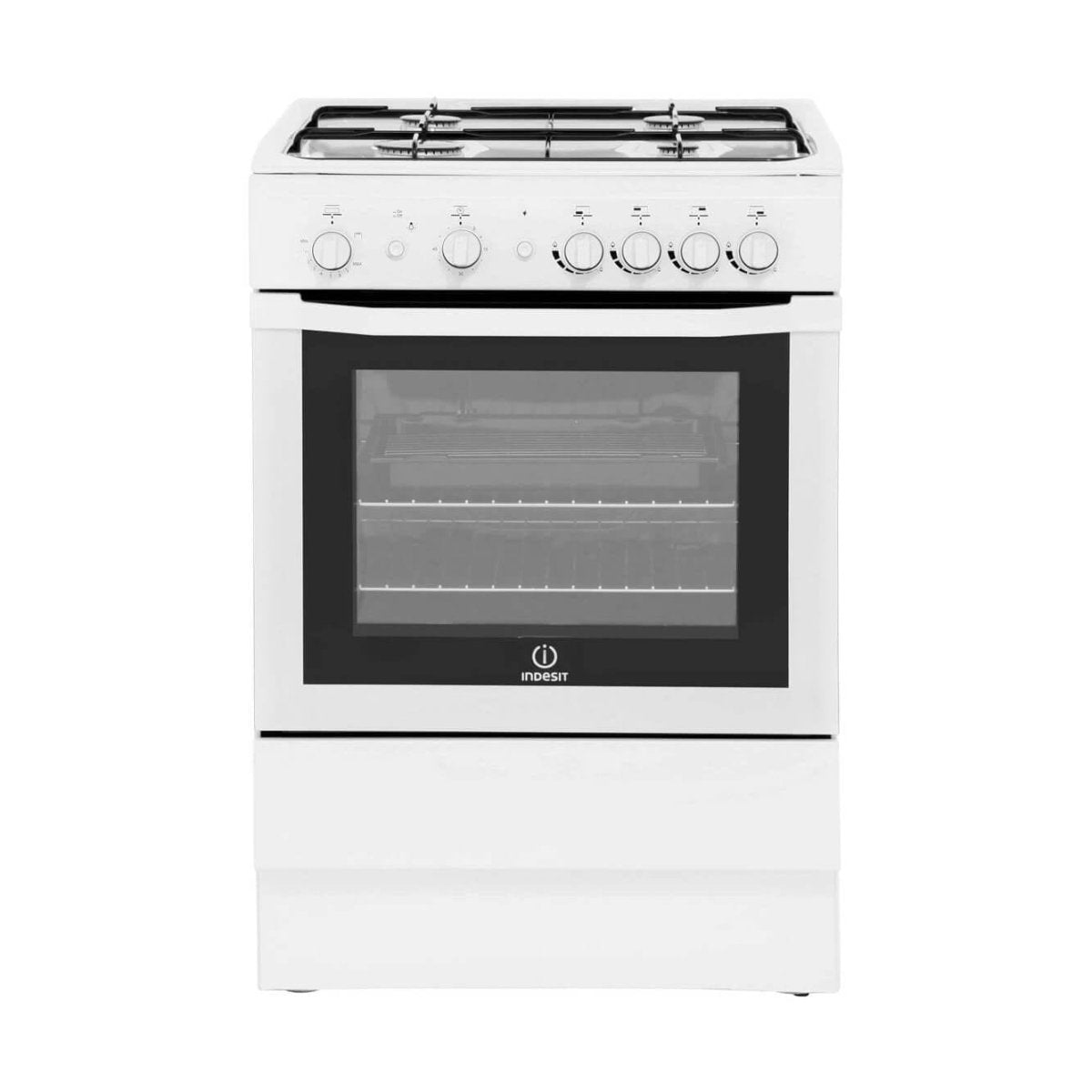 INDESIT I6GG1W 60cm Gas Cooker with Single Oven - White | Atlantic Electrics