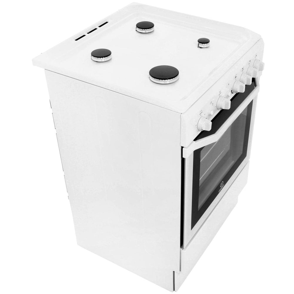 INDESIT I6GG1W 60cm Gas Cooker with Single Oven - White - Atlantic Electrics - 39478081913055 