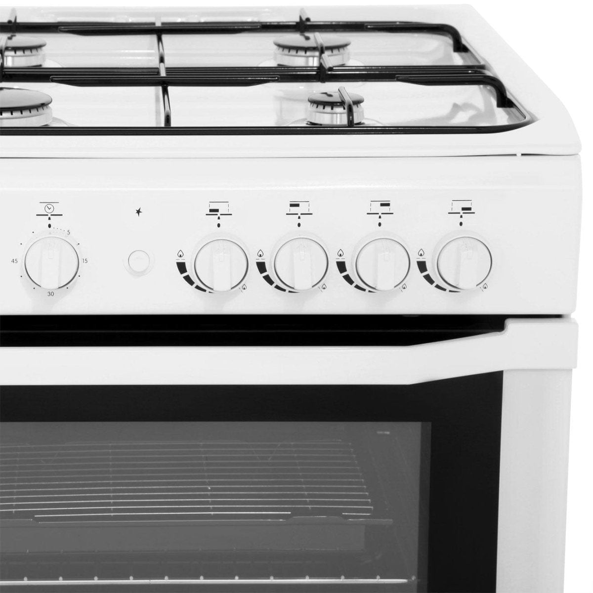 INDESIT I6GG1W 60cm Gas Cooker with Single Oven - White - Atlantic Electrics