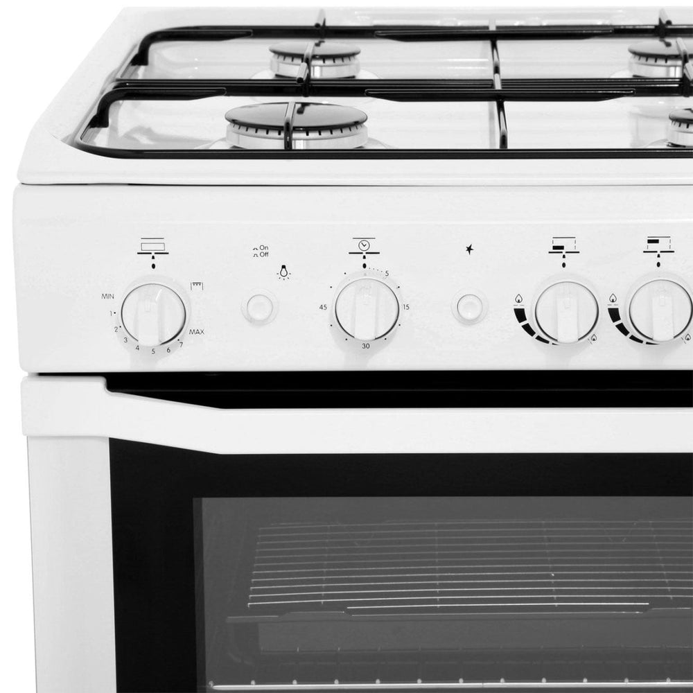 INDESIT I6GG1W 60cm Gas Cooker with Single Oven - White - Atlantic Electrics - 39478082076895 