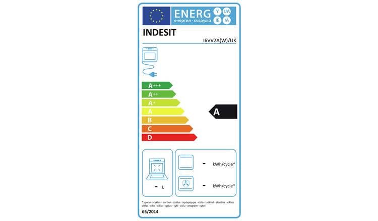 INDESIT I6VV2AW 60cm Single Oven Electric Cooker with Ceramic Hob 59 litre - White | Atlantic Electrics - 39478080766175 