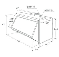 Thumbnail Indesit IAEINT66LSGR 60cm Integrated Cooker Hood - 39478079979743