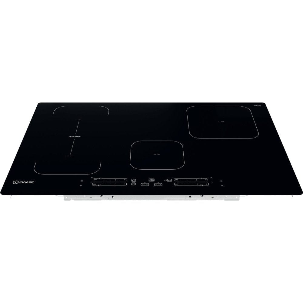 Indesit IB21B77NE 77cm 4 Zone Induction Hob with Dualzone Black | Atlantic Electrics - 39478081585375 