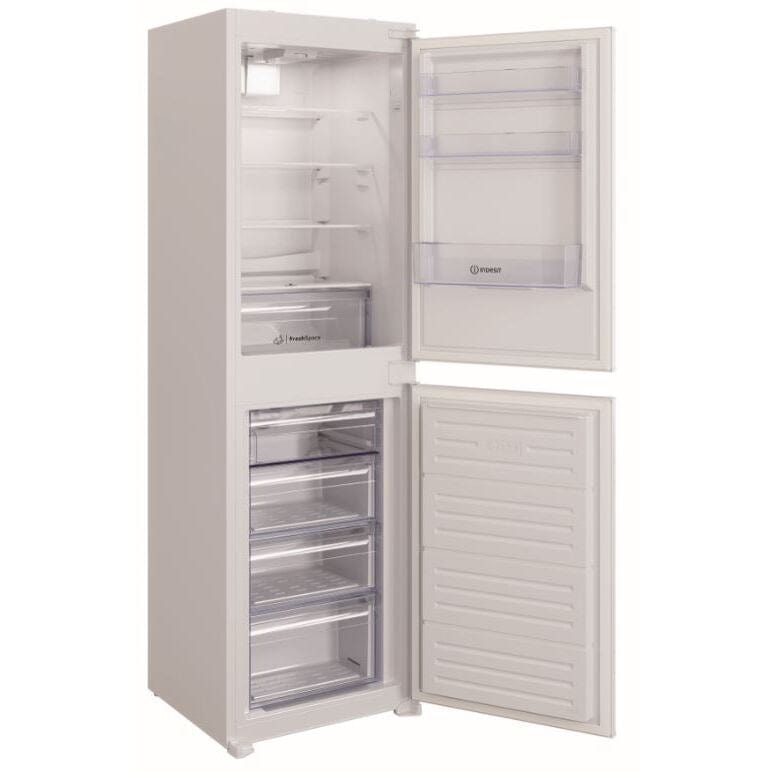 Indesit IBC185050F1 Integrated Frost Free Fridge Freezer with Sliding Door Fixing Kit - White - Atlantic Electrics - 39478081126623 