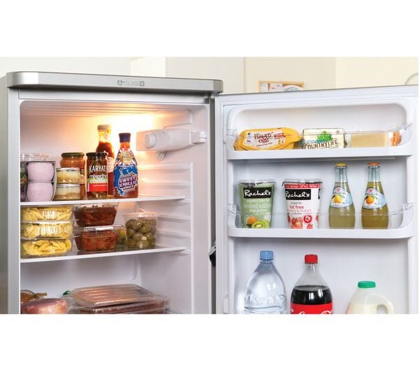 Indesit IBD5515S 206 Litre Freestanding Fridge Freezer 60-40 Split A+ Energy Rating 55cm Wide - Silver - Atlantic Electrics - 39478084305119 