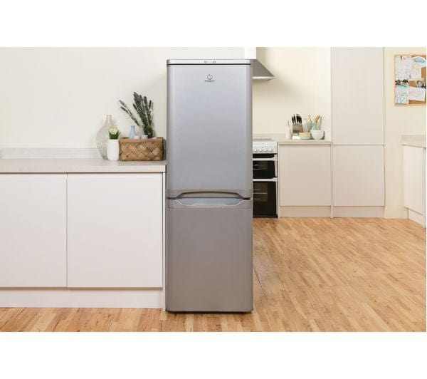 Indesit IBD5515S 206 Litre Freestanding Fridge Freezer 60-40 Split A+ Energy Rating 55cm Wide - Silver - Atlantic Electrics - 39478084042975 