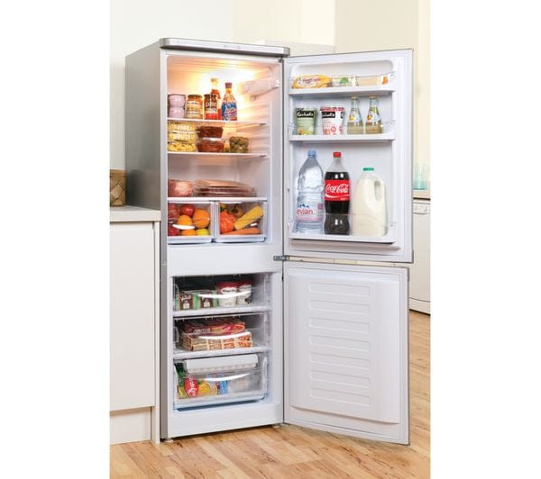 Indesit IBD5515S 206 Litre Freestanding Fridge Freezer 60-40 Split A+ Energy Rating 55cm Wide - Silver - Atlantic Electrics - 39478084010207 