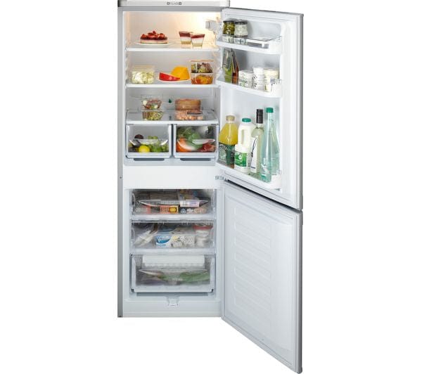 Indesit IBD5515S 206 Litre Freestanding Fridge Freezer 60-40 Split A+ Energy Rating 55cm Wide - Silver - Atlantic Electrics - 39478084141279 