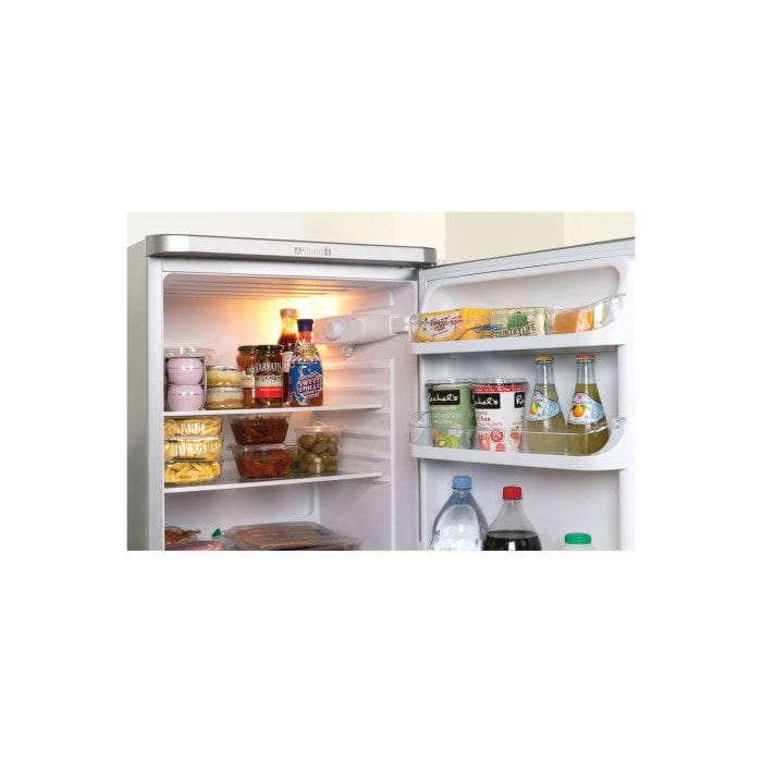 Indesit IBD5517S 234 Litre Freestanding Fridge Freezer 50-50 Split A+ Energy Rating 54.5cm Wide - Silver - Atlantic Electrics - 39478082437343 