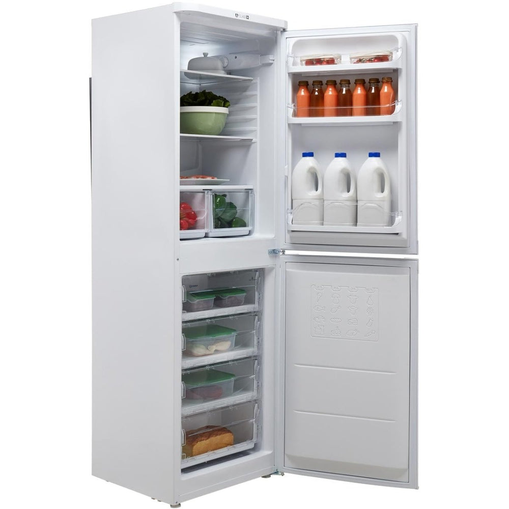 Indesit IBD5517W 50-50 Fridge Freezer 235 litre - White - A+ Rated - Atlantic Electrics - 39478083420383 