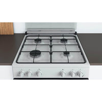 Thumbnail Indesit ID67G0MCWUK 60cm Gas Cooker in White Double Oven Gas Hob - 39478084534495