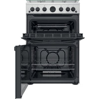 Thumbnail Indesit ID67G0MCXUK 60Cm Gas Cooker With Double Oven Inox - 39478084403423