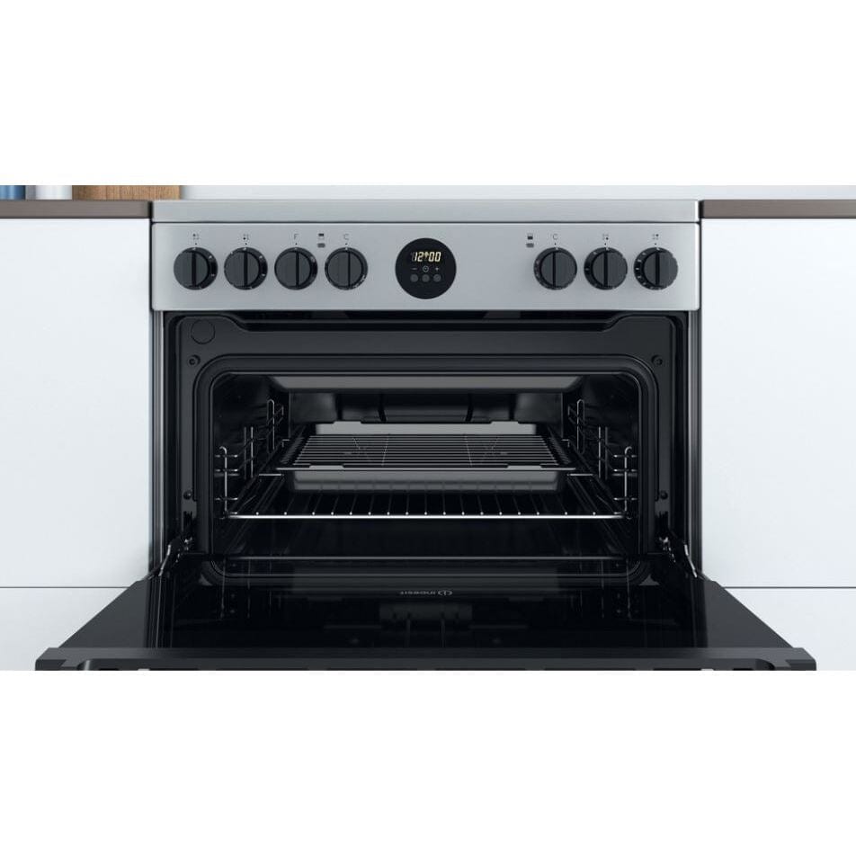 Indesit ID67V9HCX-UK 60cm Electric Cooker - Stainless Steel | Atlantic Electrics - 39478086500575 