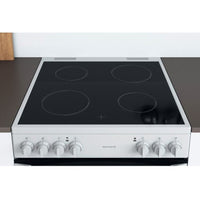 Thumbnail Indesit ID67V9KMWUK 60cm Electric Cooker in White Double Oven Ceramic Hob - 39478086238431