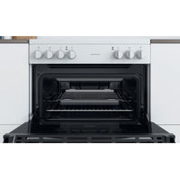 Thumbnail Indesit ID67V9KMWUK 60cm Electric Cooker in White Double Oven Ceramic Hob - 39478086205663