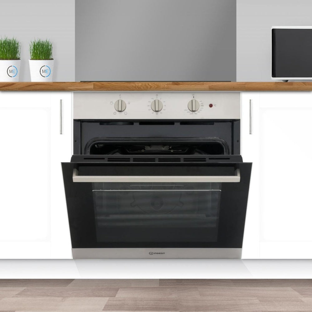 Indesit IFW6230IXUK Four Function Electric Built-in Single Oven - Stainless Steel - Atlantic Electrics - 39478088630495 