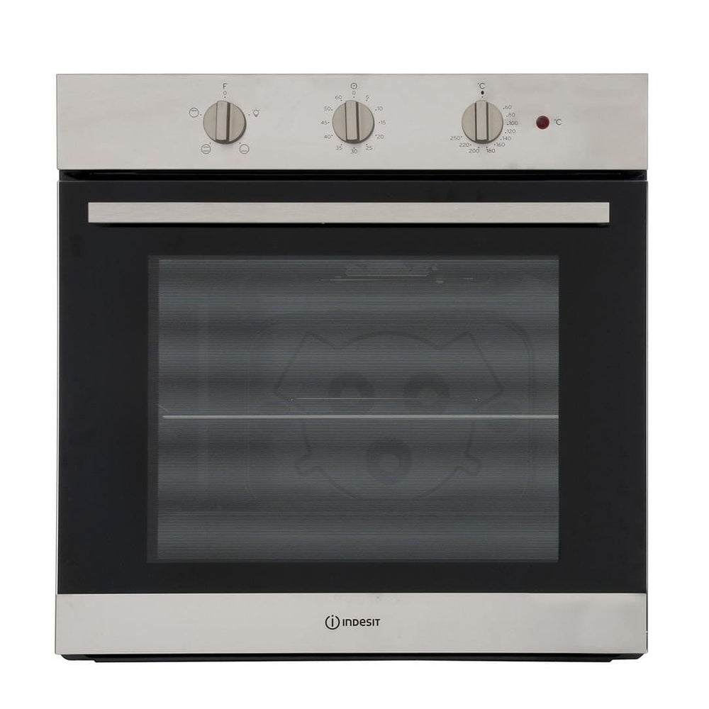 Indesit IFW6230IXUK Four Function Electric Built-in Single Oven - Stainless Steel - Atlantic Electrics - 39478088433887 
