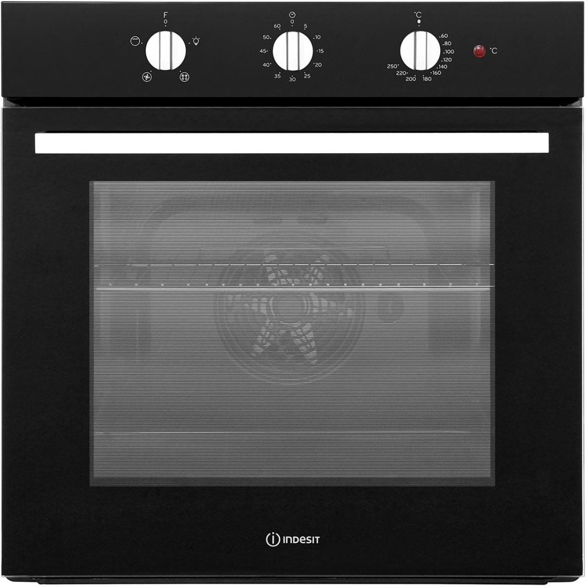 Indesit IFW6330BL Four Function Electric Built-in Single Oven Black | Atlantic Electrics