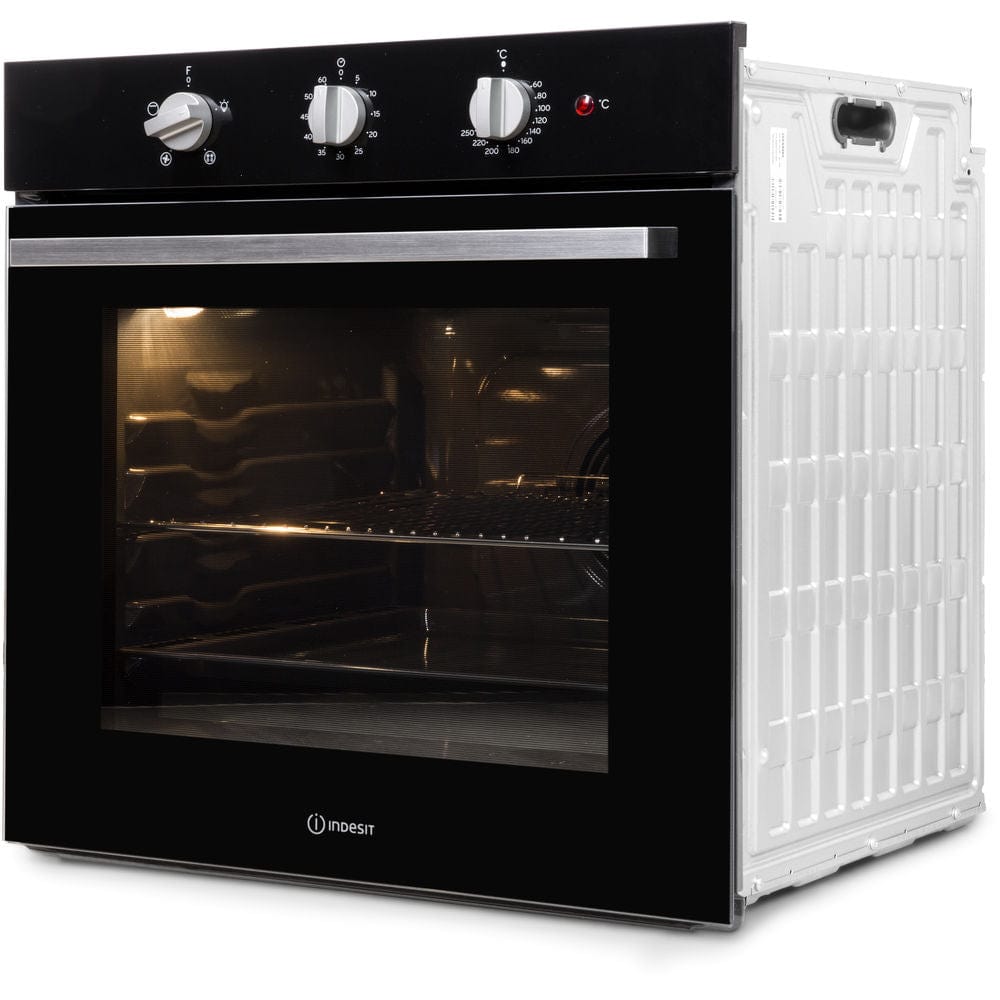 Indesit IFW6330BL Four Function Electric Built-in Single Oven Black | Atlantic Electrics - 39478087319775 
