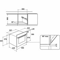 Thumbnail Indesit IFW6340BLUK Eight Function Electric Built- 39478092300511