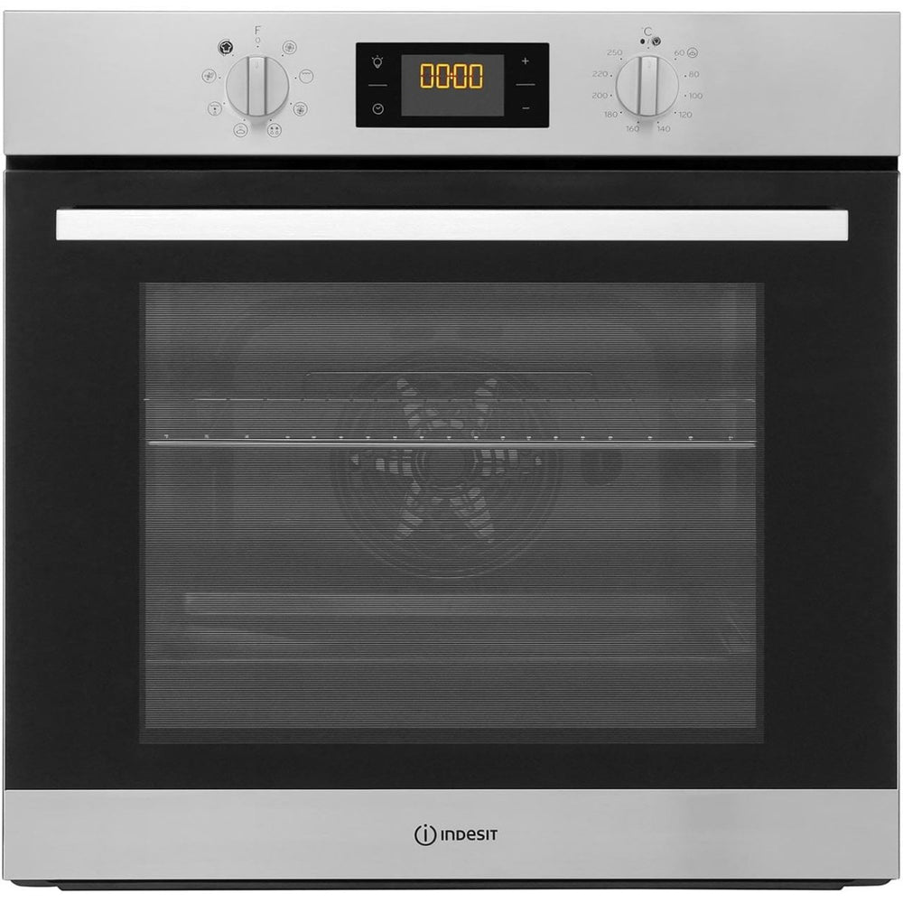 Indesit IFW6340IXUK Multifunction Built-in Electric Single Oven - Stainless Steel - Atlantic Electrics - 39478089744607 