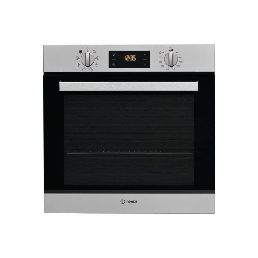 Indesit IFW6540PIX Built In Electric Single Oven - Stainless Steel - Atlantic Electrics - 39779673702623 