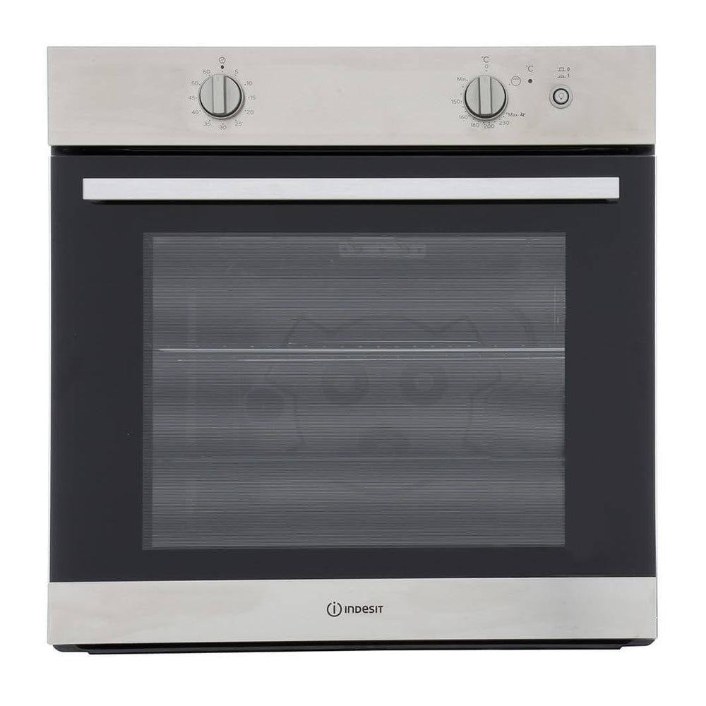 Indesit IGW620IXUK 66 Litre Gas Built-in Single Oven - Stainless Steel - Atlantic Electrics - 39478090268895 