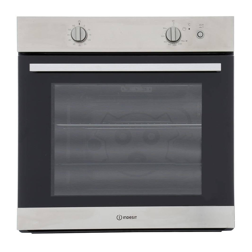 Indesit IGW620IXUK 66 Litre Gas Built-in Single Oven - Stainless Steel | Atlantic Electrics - 39478090268895 