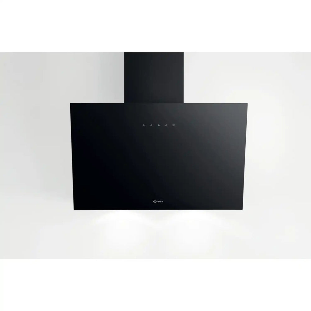 Indesit IHVP62FLTK 60cm Chimney Cooker Hood - Black | Atlantic Electrics - 40456512438495 