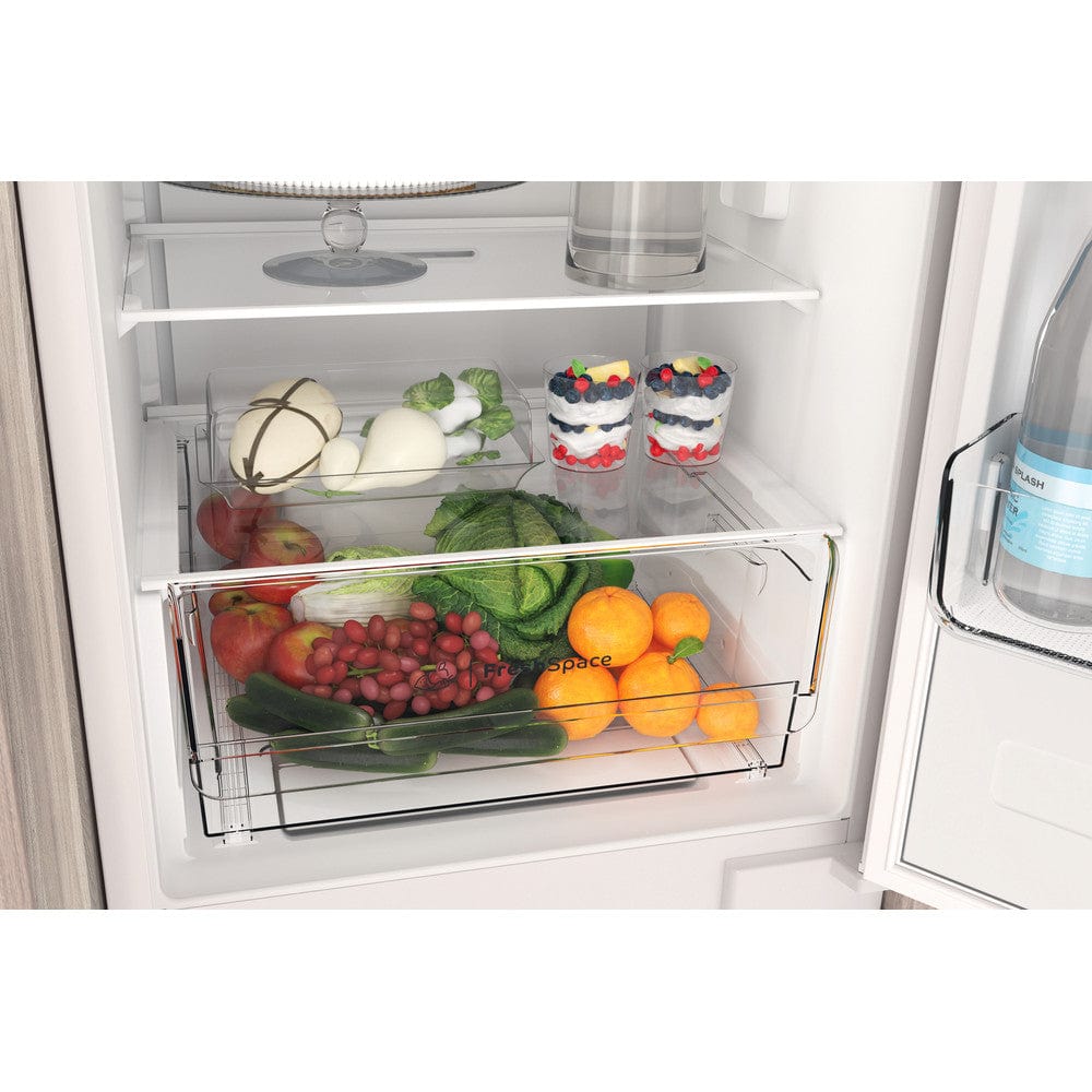 Indesit INC18T311 Integrated Frost Free Fridge Freezer with Sliding Door Fixing Kit - White | Atlantic Electrics - 39478092890335 