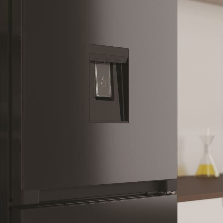 Indesit INFC850TI1KAQUA1 50-50 Frost Free Fridge Freezer - Black | Atlantic Electrics - 39478091907295 