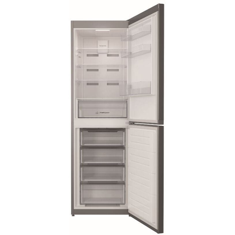 Indesit INFC850TI1S1 50-50 Frost Free 60cm Fridge Freezer 322 litre capacity - Silver | Atlantic Electrics