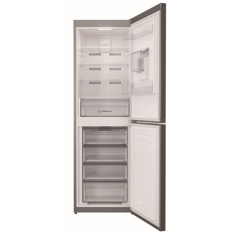 Indesit INFC850TI1SAQUA1 50-50 Frost Free Fridge Freezer - Silver | Atlantic Electrics - 39478101803231 
