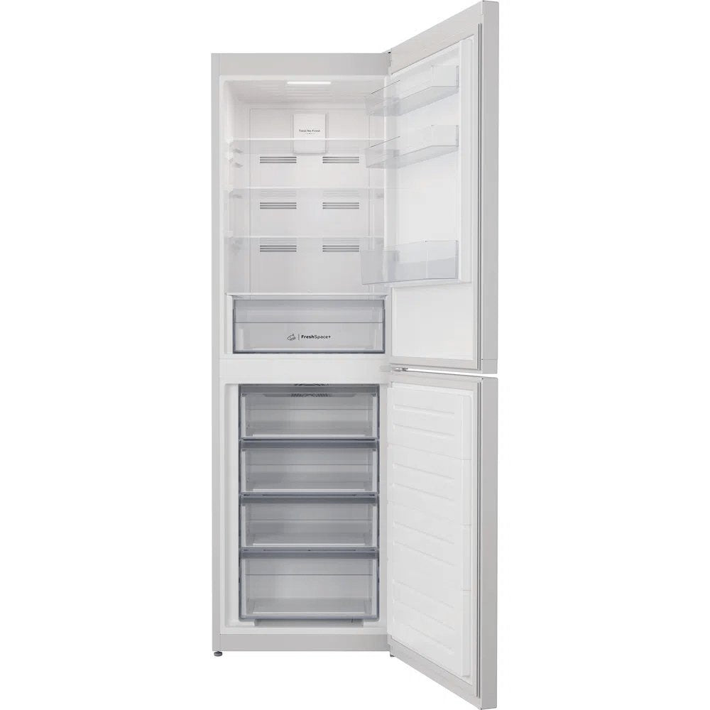 Indesit INFC850TI1W1 322 Litre 50/50 Split Freestanding Frost Free Fridge Freezer, 59.5cm Wide - White | Atlantic Electrics - 39478099837151 