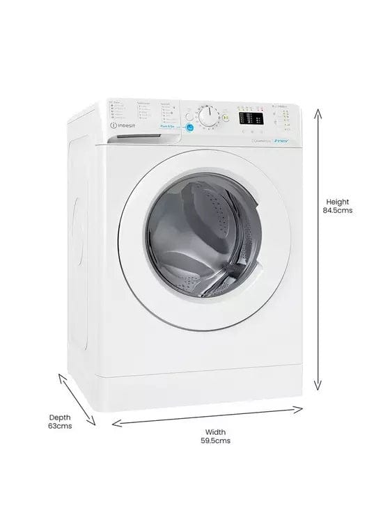 Indesit Innex BWA81485XWUKN 8Kg Washing Machine with 1400 rpm - White | Atlantic Electrics