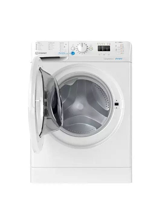 Indesit Innex BWA81485XWUKN 8Kg Washing Machine with 1400 rpm - White - Atlantic Electrics - 39478098395359 