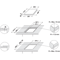 Thumbnail Indesit IS19Q30NE 30Cm Glass Induction With Dual Zone And Auto Functions - 39478098591967