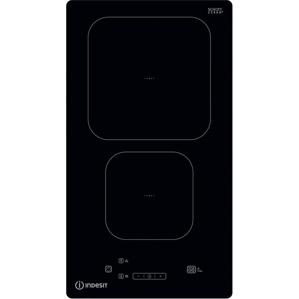 Indesit IS19Q30NE 30Cm Glass Induction With Dual Zone And Auto Functions - Black - Atlantic Electrics - 39478098329823 