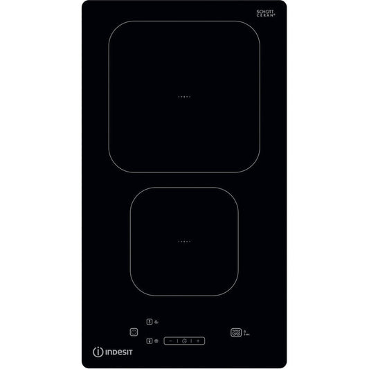 Indesit IS19Q30NE 30Cm Glass Induction With Dual Zone And Auto Functions - Black | Atlantic Electrics