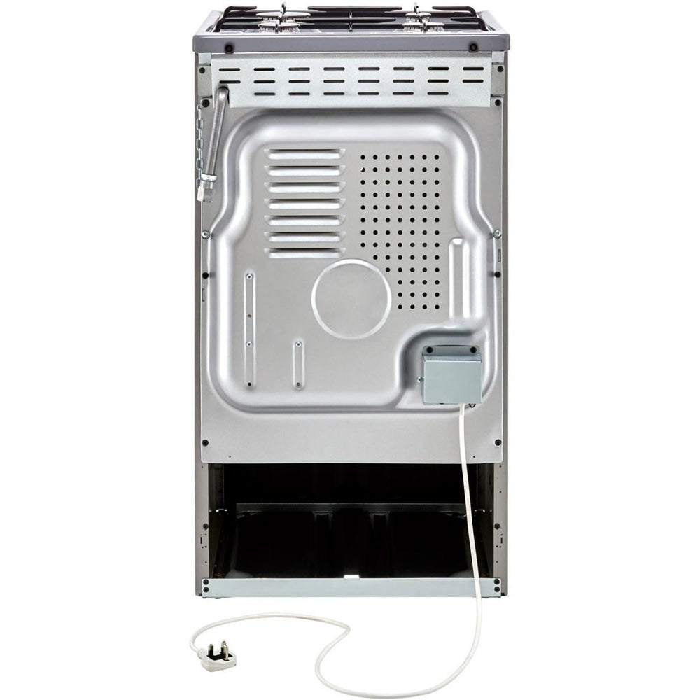 Indesit IS5G1PMSS 50cm Single Oven Gas Cooker - Silver - Atlantic Electrics - 39478100689119 