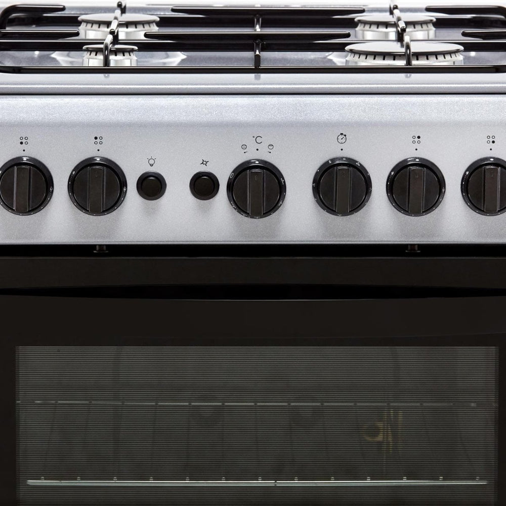 Indesit IS5G1PMSS 50cm Single Oven Gas Cooker - Silver - Atlantic Electrics - 39478100656351 