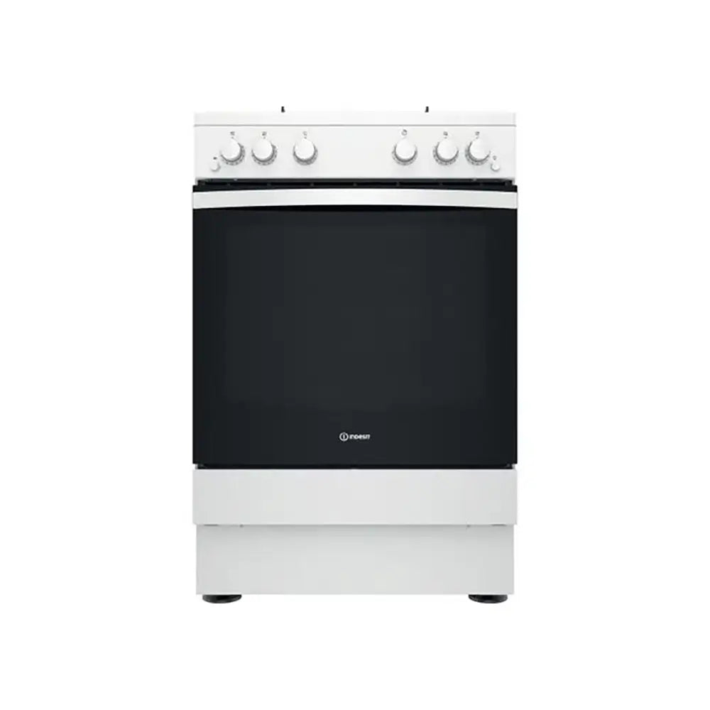 Indesit IS67G1PMW 71 Litre Freestanding Gas Cooker, 4 Gas Burners, 60cm Wide - White - Atlantic Electrics