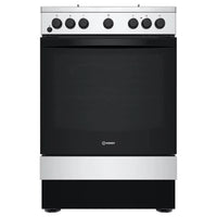 Thumbnail Indesit IS67G5PHX 60cm, 69 Litre Single Electric Cooker with Gas Hob Inox | Atlantic Electrics- 39709119643871